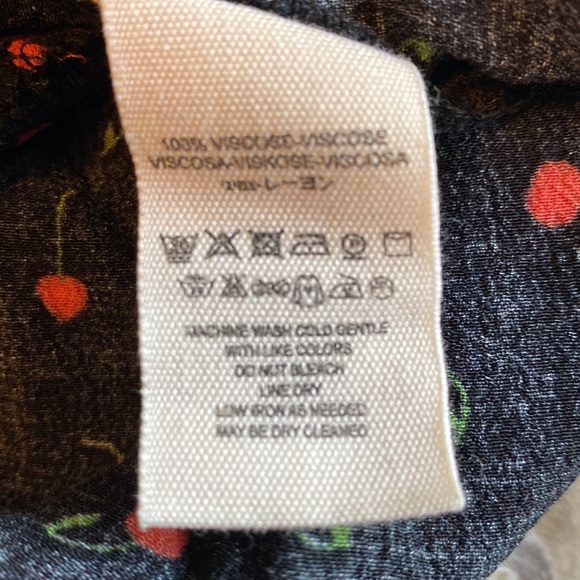 Free People Julia Cherry Print Blouse - Picture 5 of 8